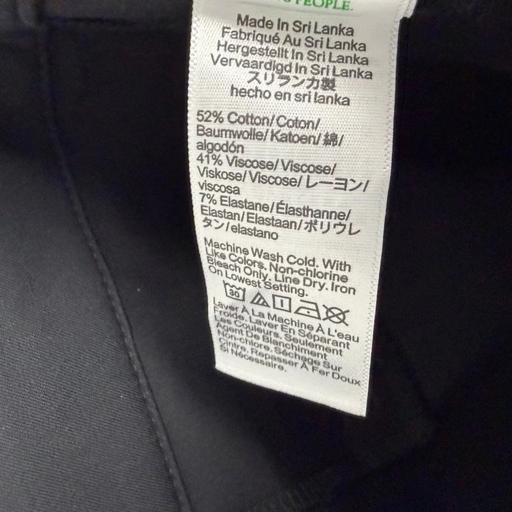 J.Crew Factory Remy Full Length High Rise Wide Leg Pant Trouser Black Size 10